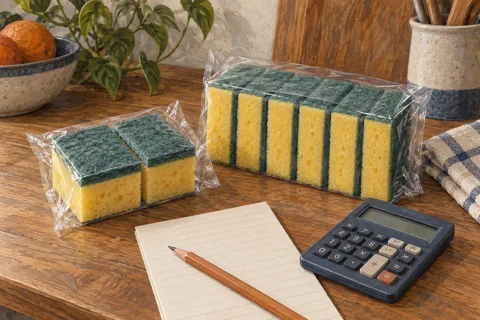 Illustration comparing different package quantities