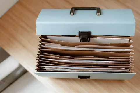 Documents stored together in a folder